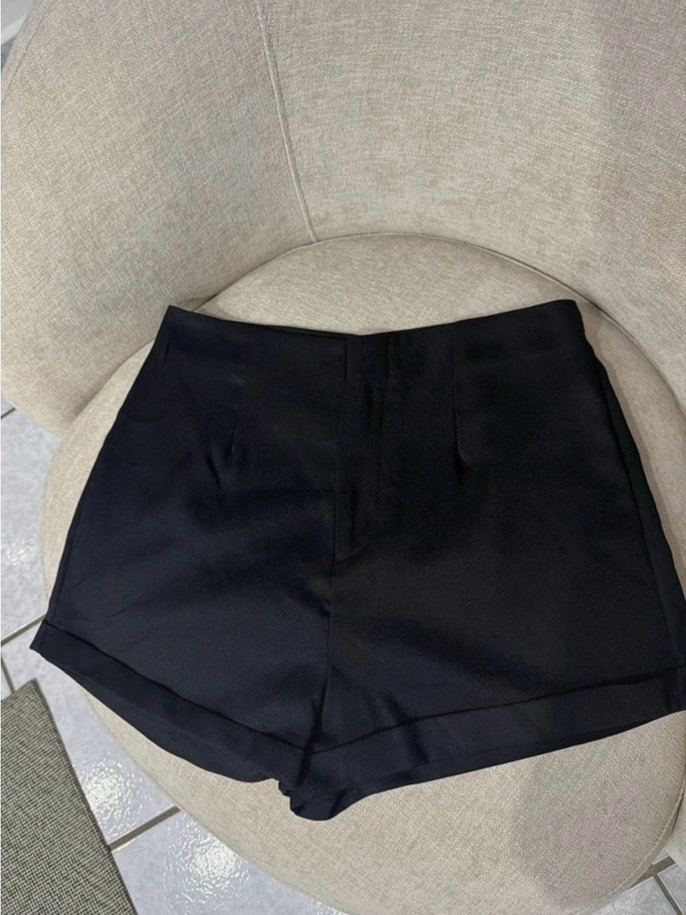 SHEIN Black High Waist Tailored Shorts